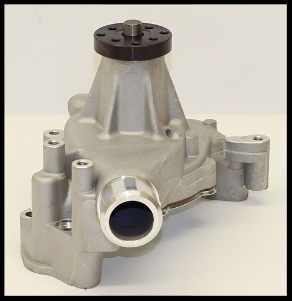 Sbc Chevy Long Water Pump With Aluminum Impeller S Skip White